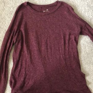 basic maroon sweater